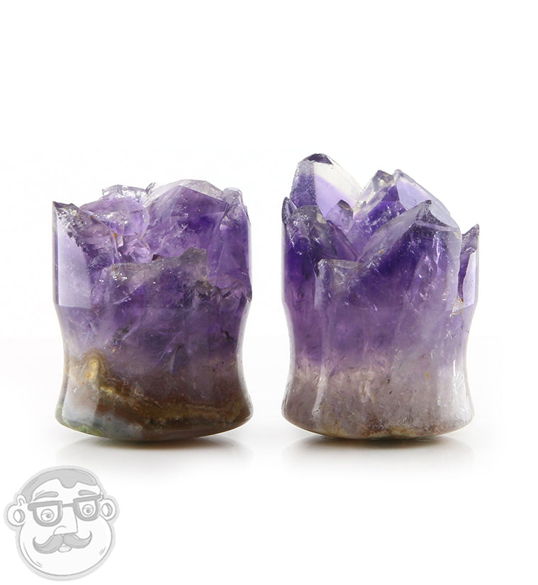 Raw Amethyst Plugs 3/4" (19mm)
