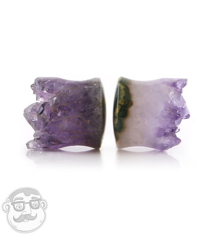 Raw Amethyst Plugs 3-4" (19mm) Version 13
