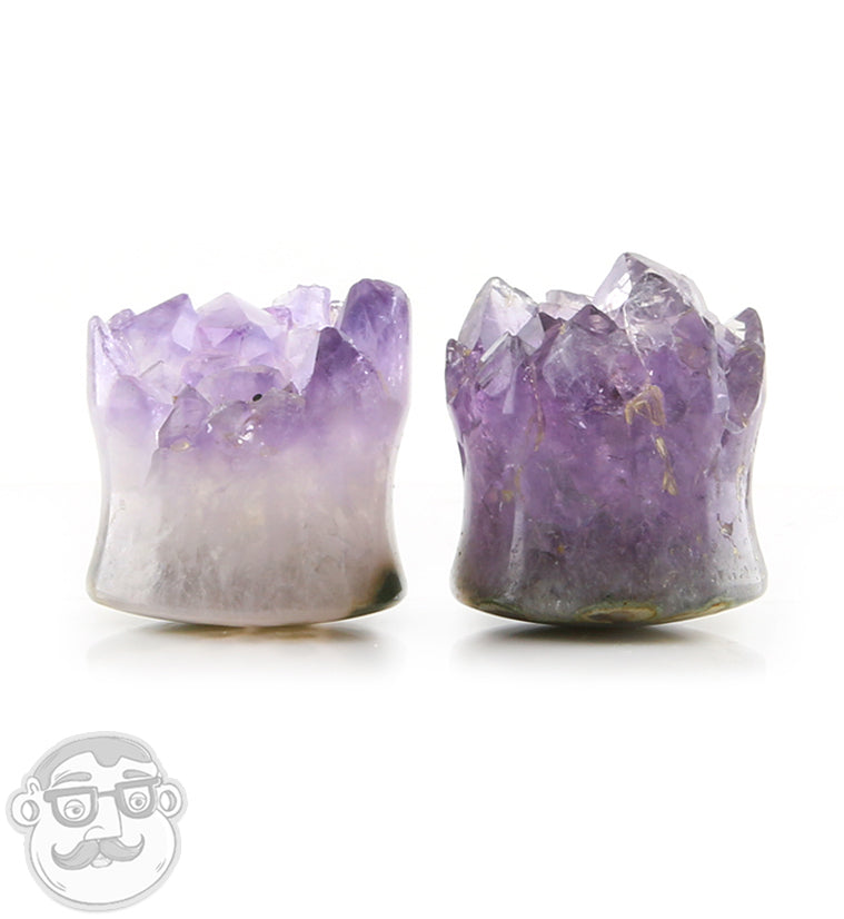 Raw Amethyst Plugs 3/4" (19mm)
