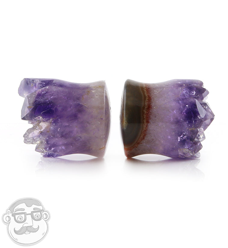 Raw Amethyst Plugs 3/4" (19mm)