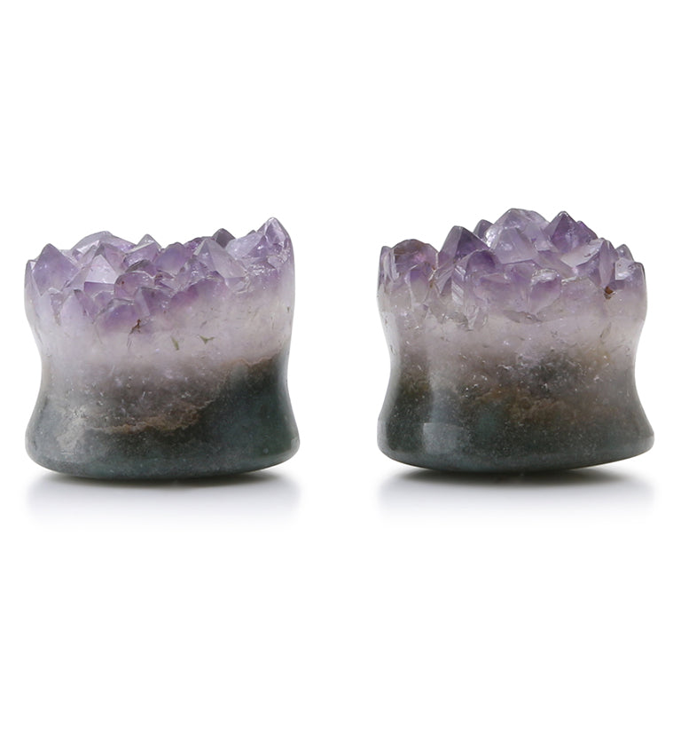 Raw Amethyst Plugs 13/16" (20mm) Version 2