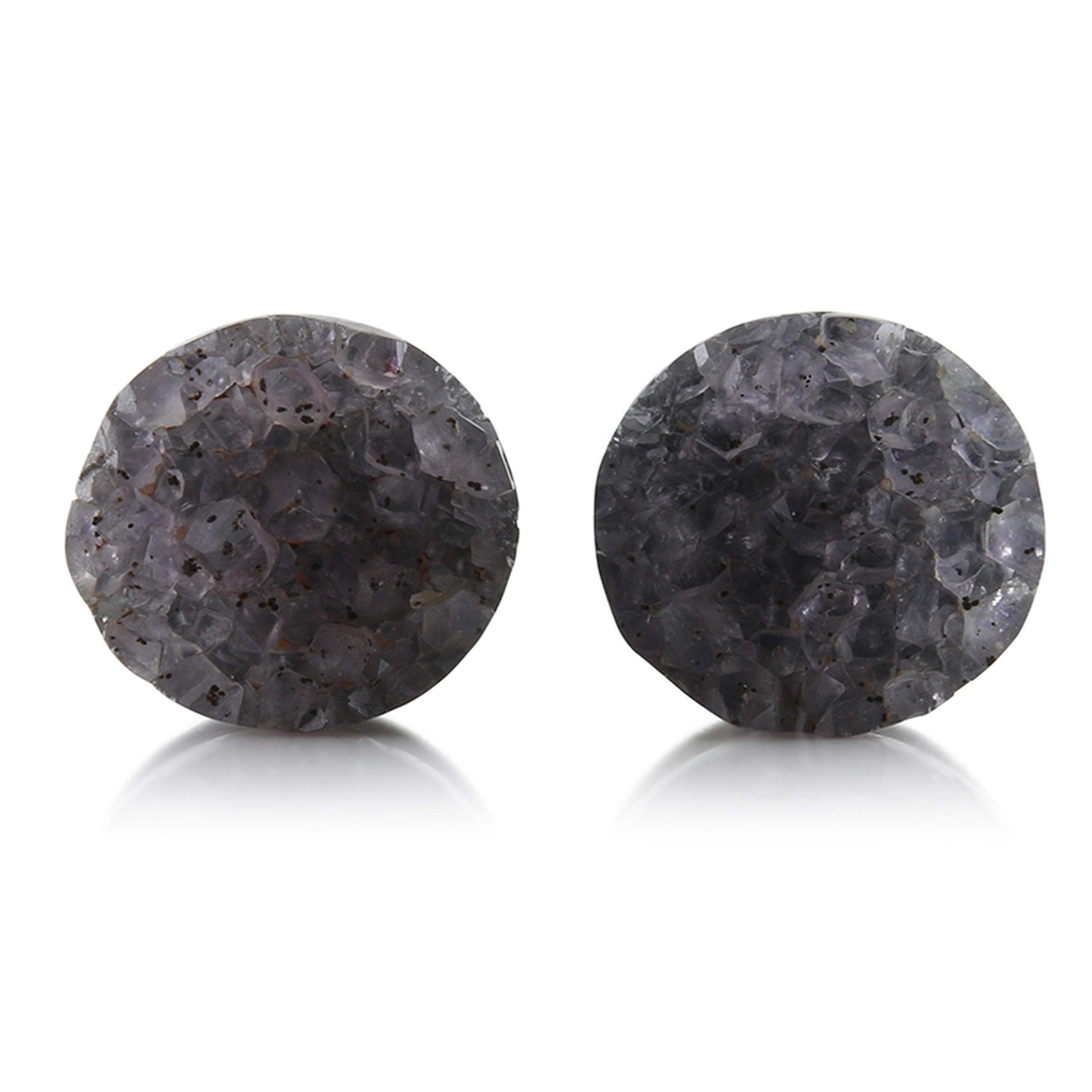 Raw Amethyst Plugs 17mm