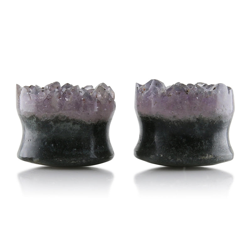 Raw Amethyst Plugs 17mm