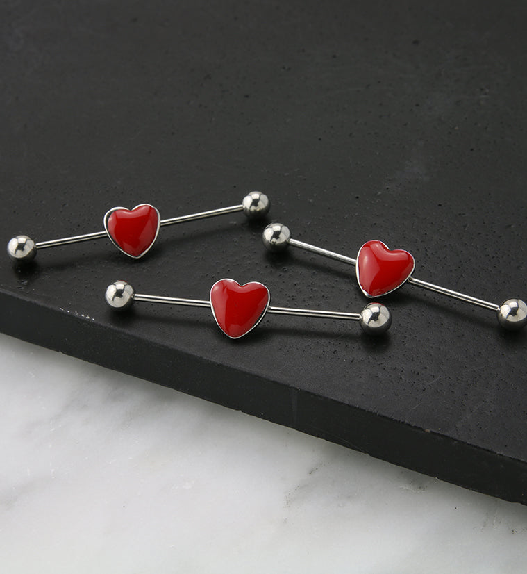 Red Heart Industrial Barbell