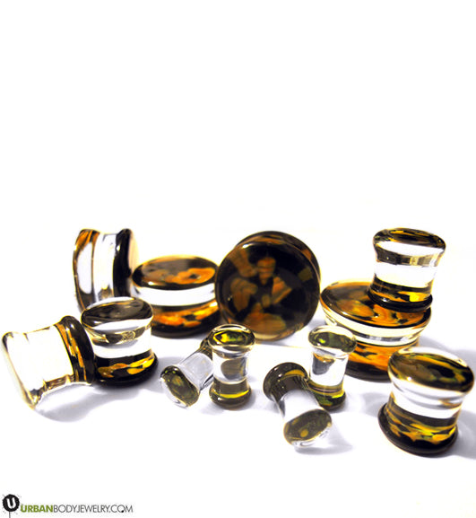 Reef Orange Glass Plugs