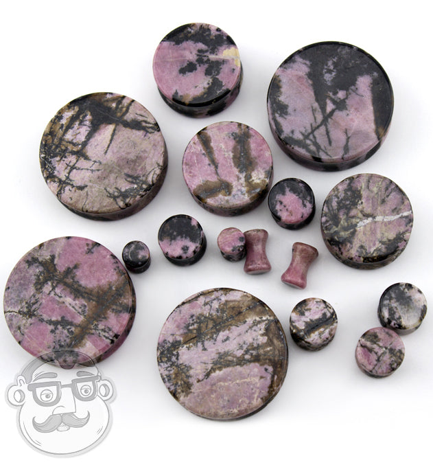 Rhodonite Stone Plugs