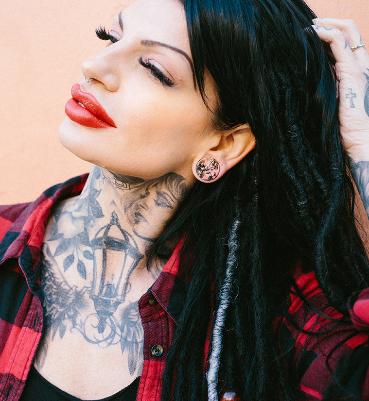 Rhodonite Stone Plugs