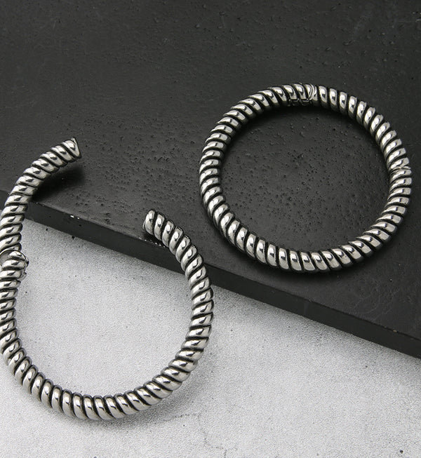 Rope Stainless Steel Hinged Ear Weights