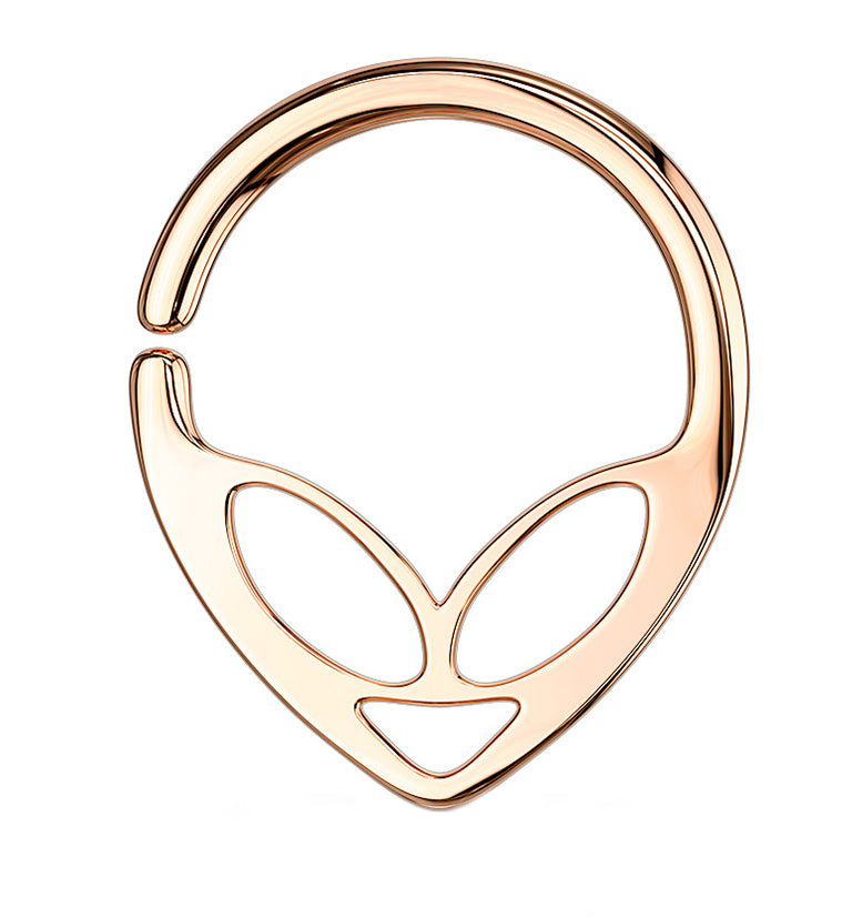 Rose Gold PVD Alien Annealed Seamless Ring