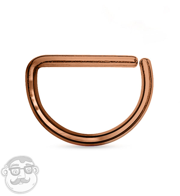 Rose Gold Annealed D Ring