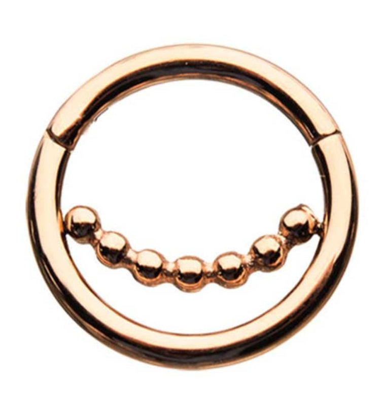 Rose Gold PVD Faint Hinged Segment Ring