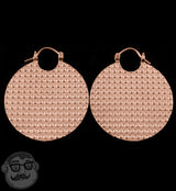 Rose Gold Gilmore Brass Earrings / Weights