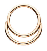 Rose Gold PVD Excel Hinged Segment Ring