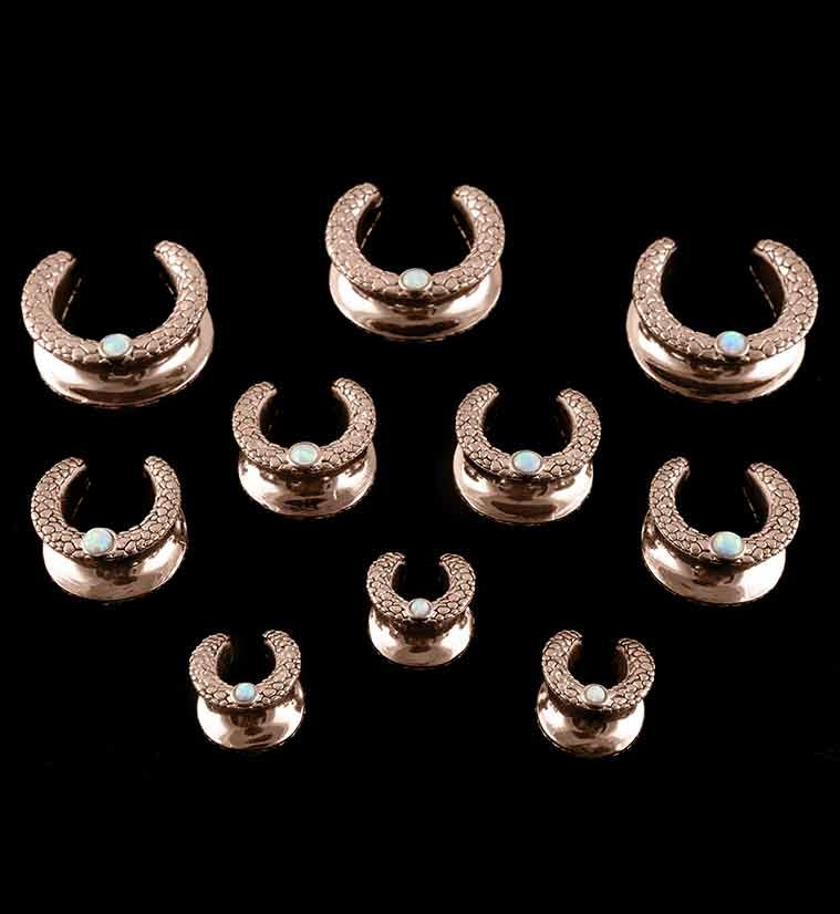 Rose Gold Opalite Osteo Stainless Steel Saddles