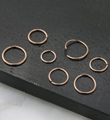 Rose Gold PVD Annealed Seamless Hoop Ring