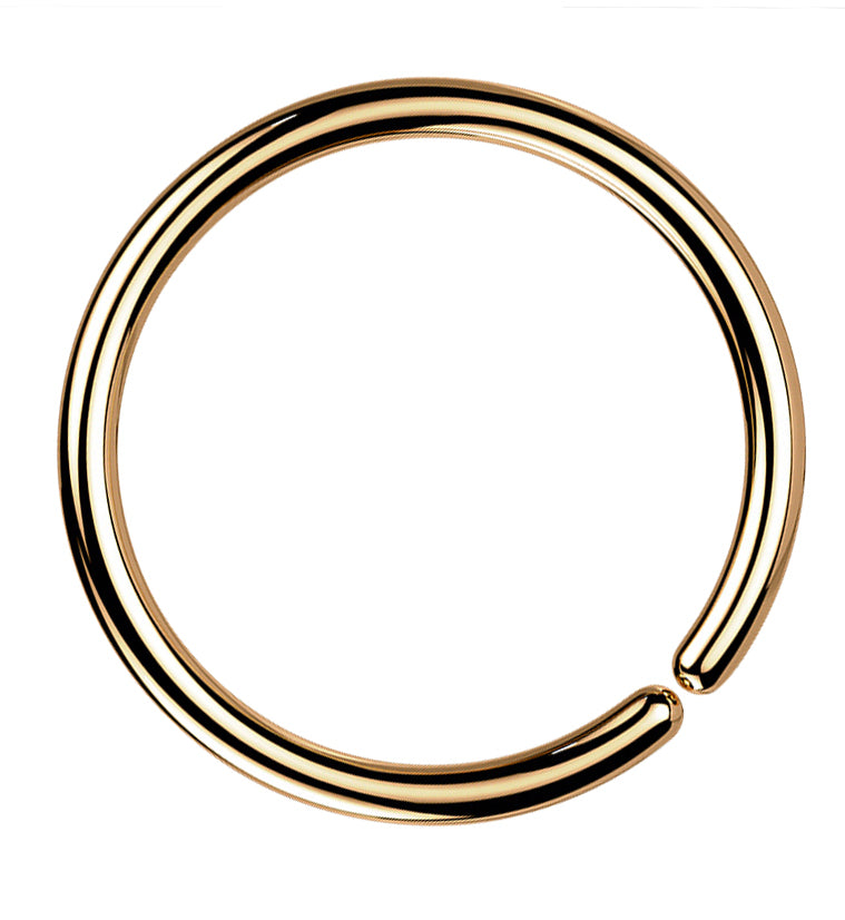 Rose Gold PVD Annealed Seamless Hoop Ring