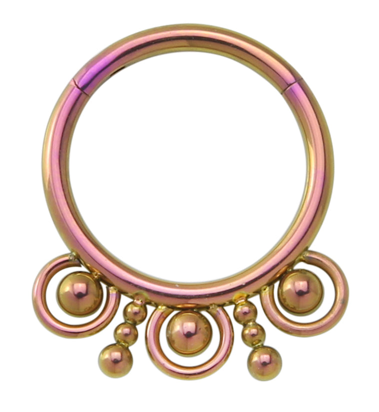 Rose Gold PVD Myriad Hinged Segment Ring