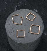 Rose Gold PVD Square Titanium Hinged Segment Ring