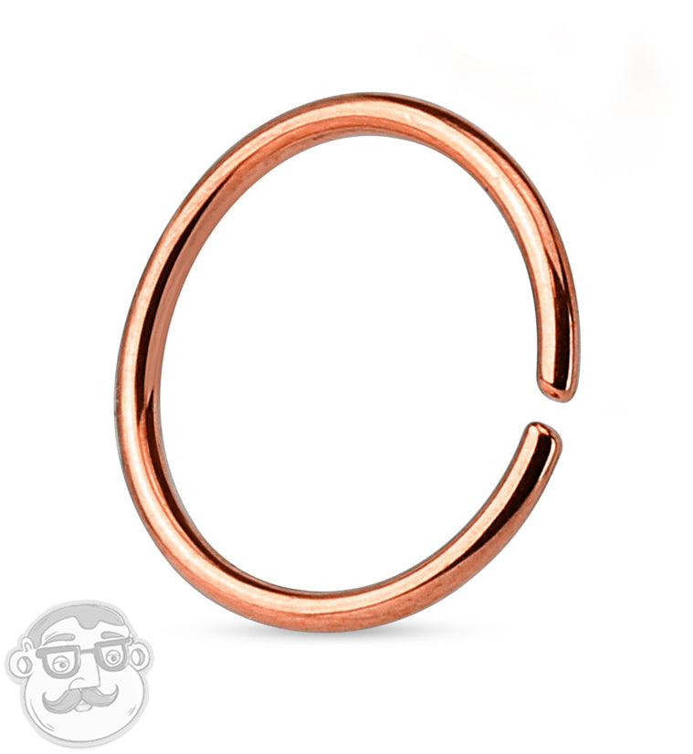 Rose Gold PVD Seamless Stainless Steel Hoop Ring