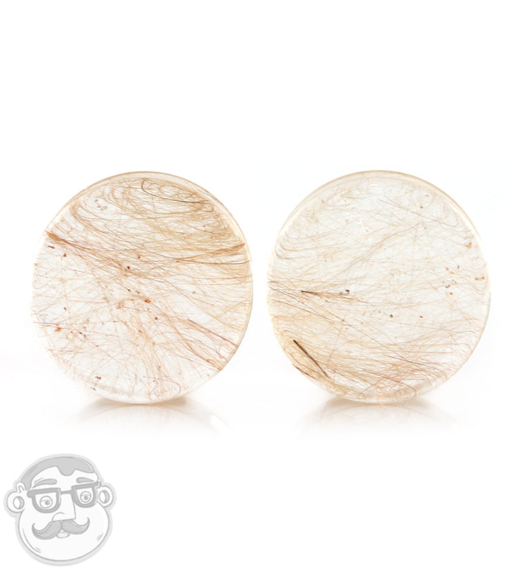 Rutilated Quartz Stone Plugs 3/4" (19mm)