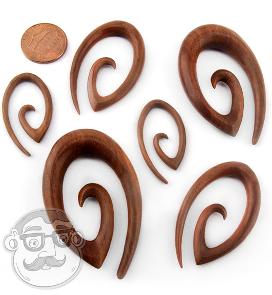 Saba Wood Oval Spirals