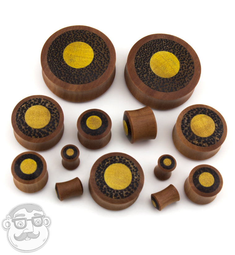 Saba Wooden Plugs with Double Wood Inlay