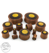 Saba Wooden Plugs with Double Wood Inlay
