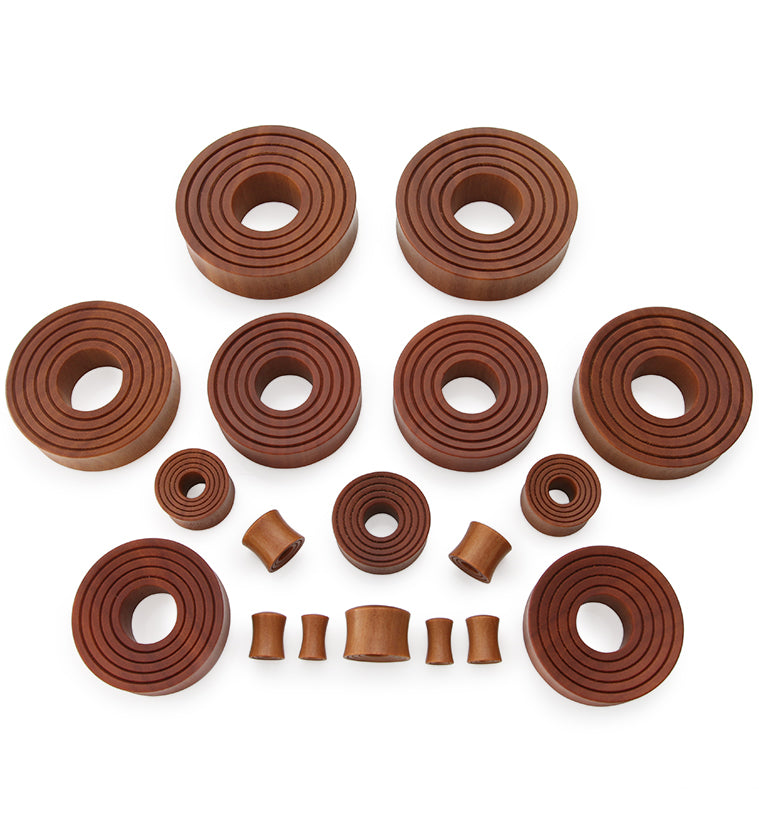 Saba Wood Ring Tunnels