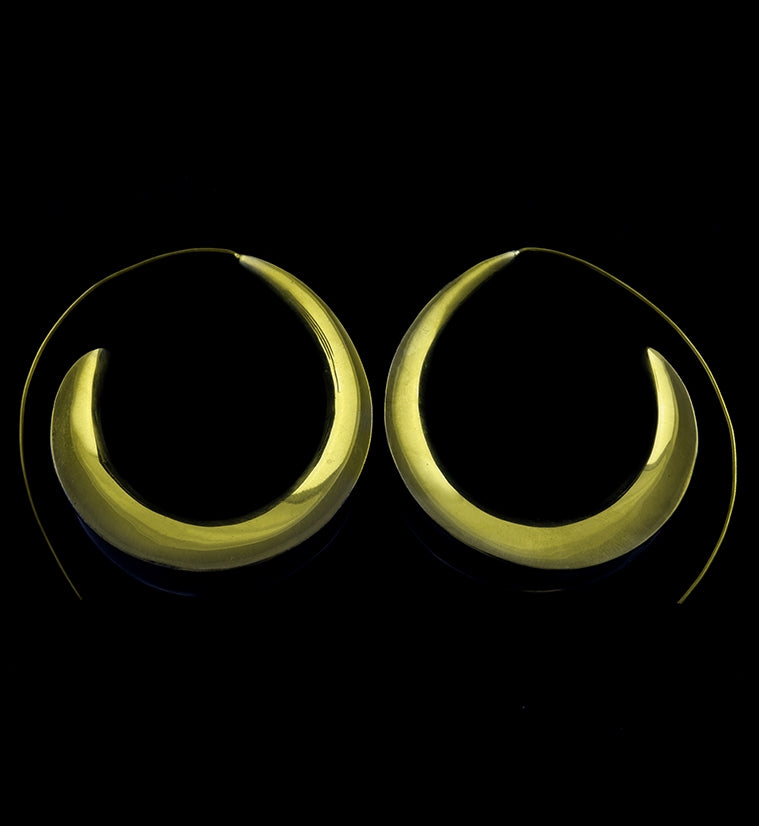 18G Saddle Brass Hoop Hangers