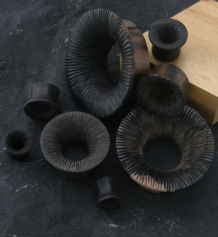 Score Areng Wood Mayan Flare Tunnel Plugs