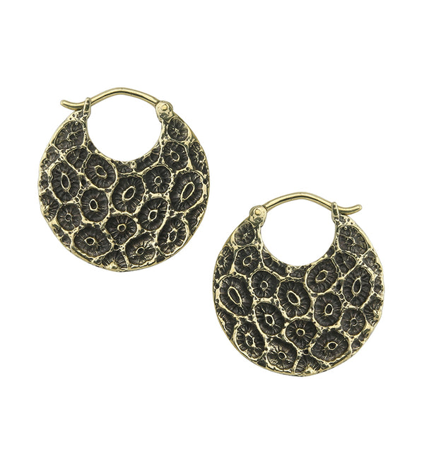 Sea Coral Brass Hangers / Earrings