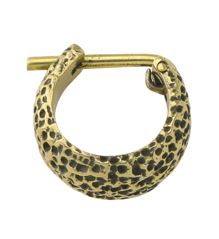 Sea Sponge Brass Hinged Rings