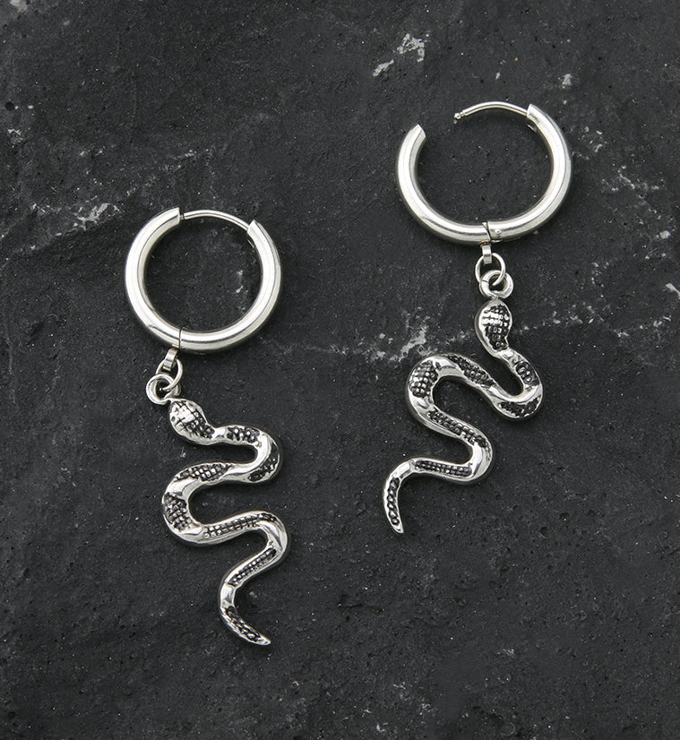 Serpent Hoop Earrings