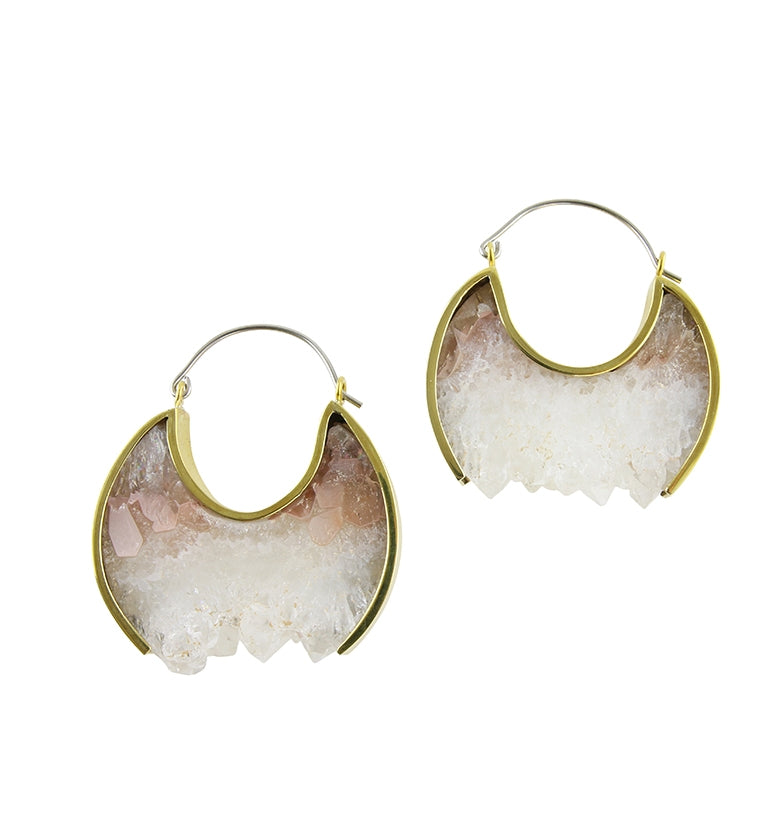 Shiver Titanium & Amethyst Earrings