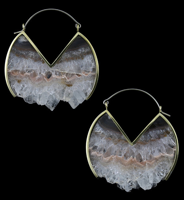 Sierra Titanium & Amethyst Earrings