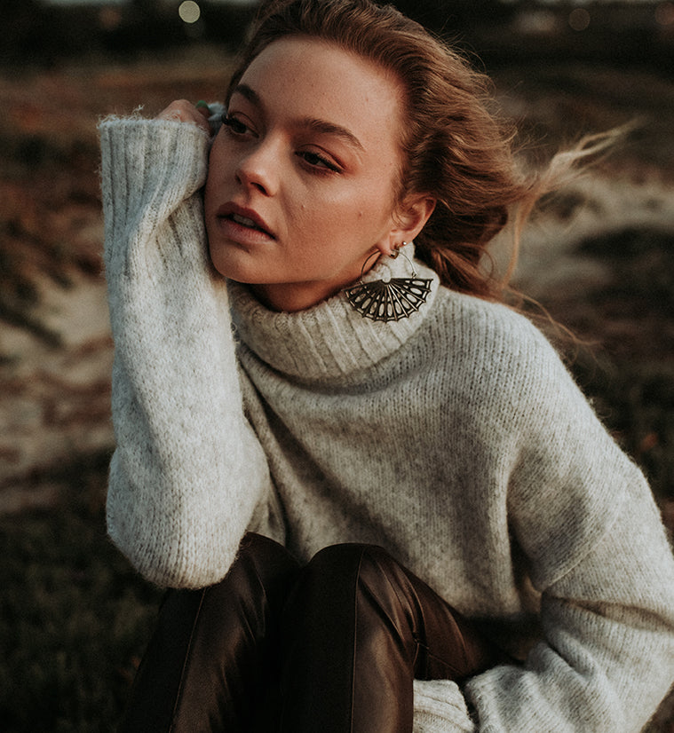 Silver Aileron Titanium Hangers - Earrings