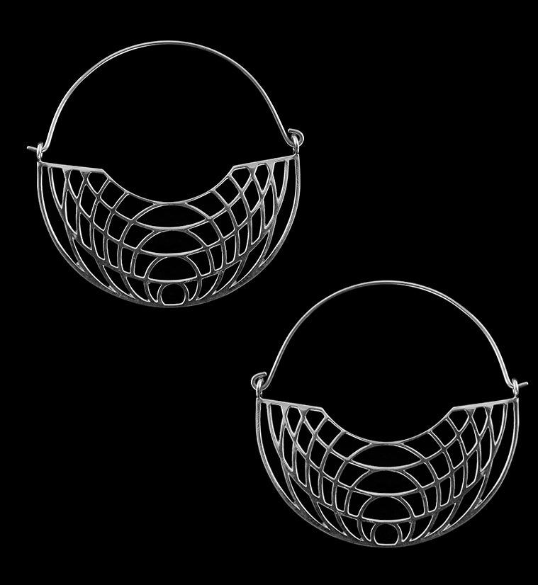 Silver Cirque Titanium Hangers / Earrings