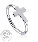 20G Stainless Steel Cross Nose Ring