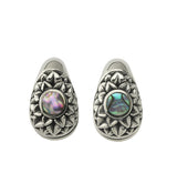 Crux Abalone Keyhole White Brass Ear Weights