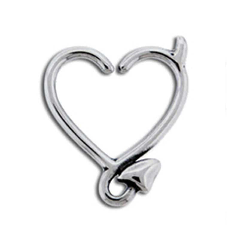16G Devil Heart Daith Ring