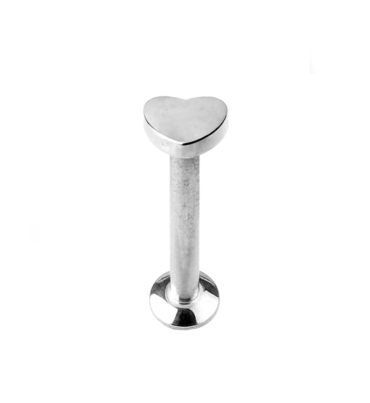 16G Heart Top Internally Threaded Flat Back Steel Post