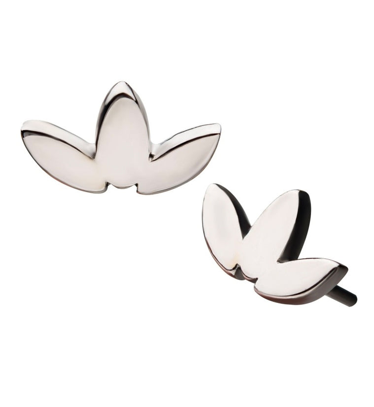 14kt White Gold Lotus Threadless Top