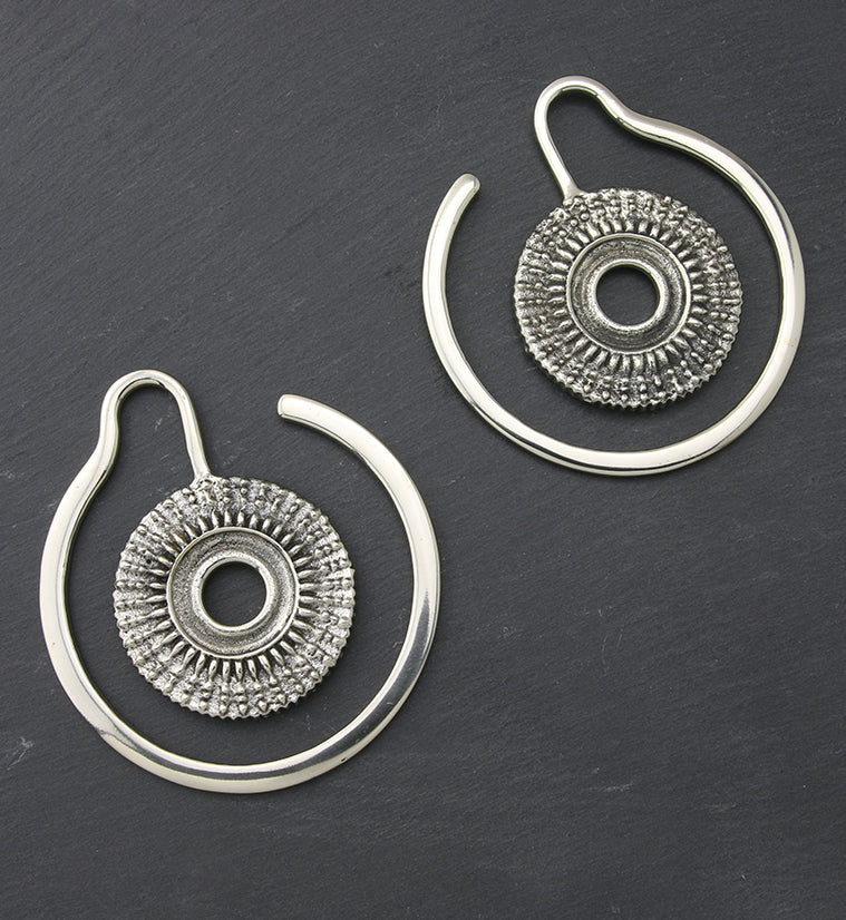 Sheath White Brass Ear Weights