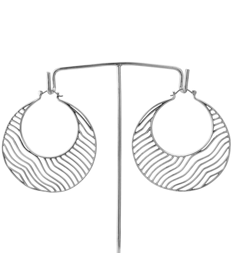 Silver Quiver Titanium Hangers - Earrings