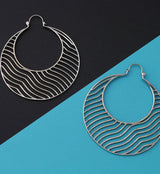 Silver Quiver Titanium Hangers - Earrings