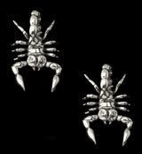 Scorpion White Brass Ear Weights