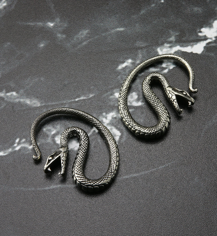 SIlver Brass Snake Hangers