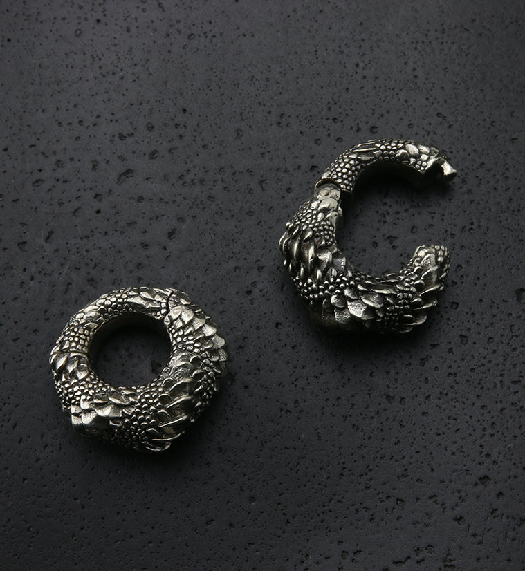 Silver Tarragon Hinged Ear Weights