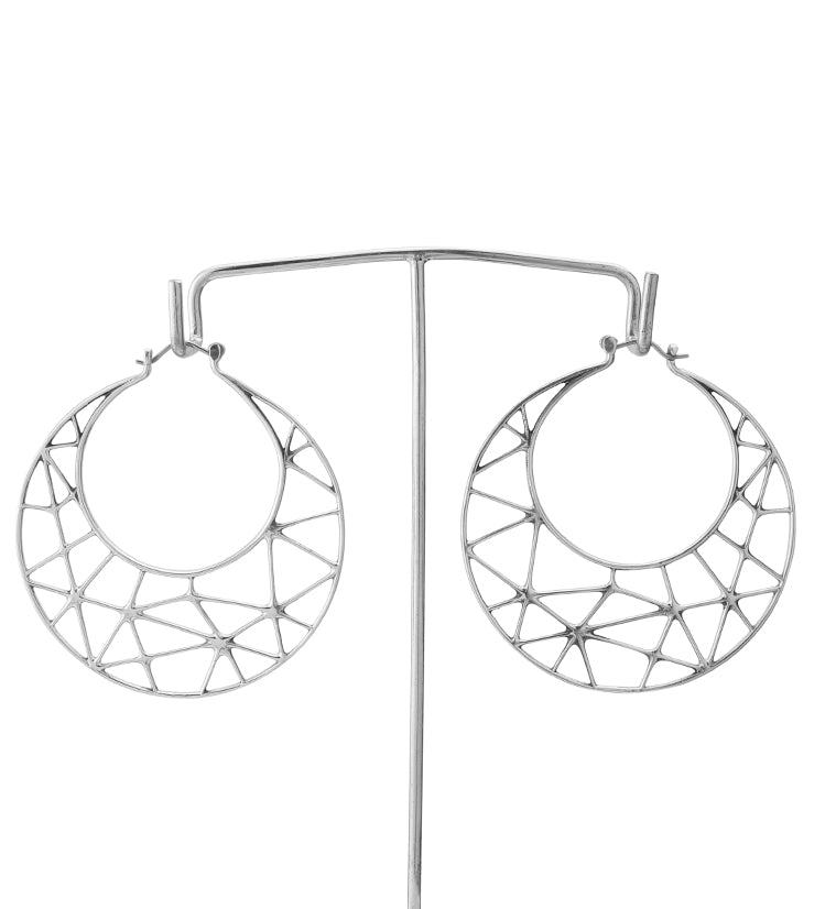Silver Traverse Titanium Hangers - Earrings