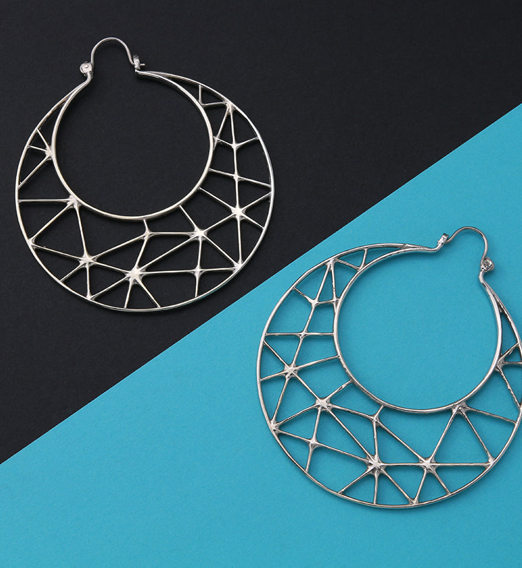 Silver Traverse Titanium Hangers - Earrings